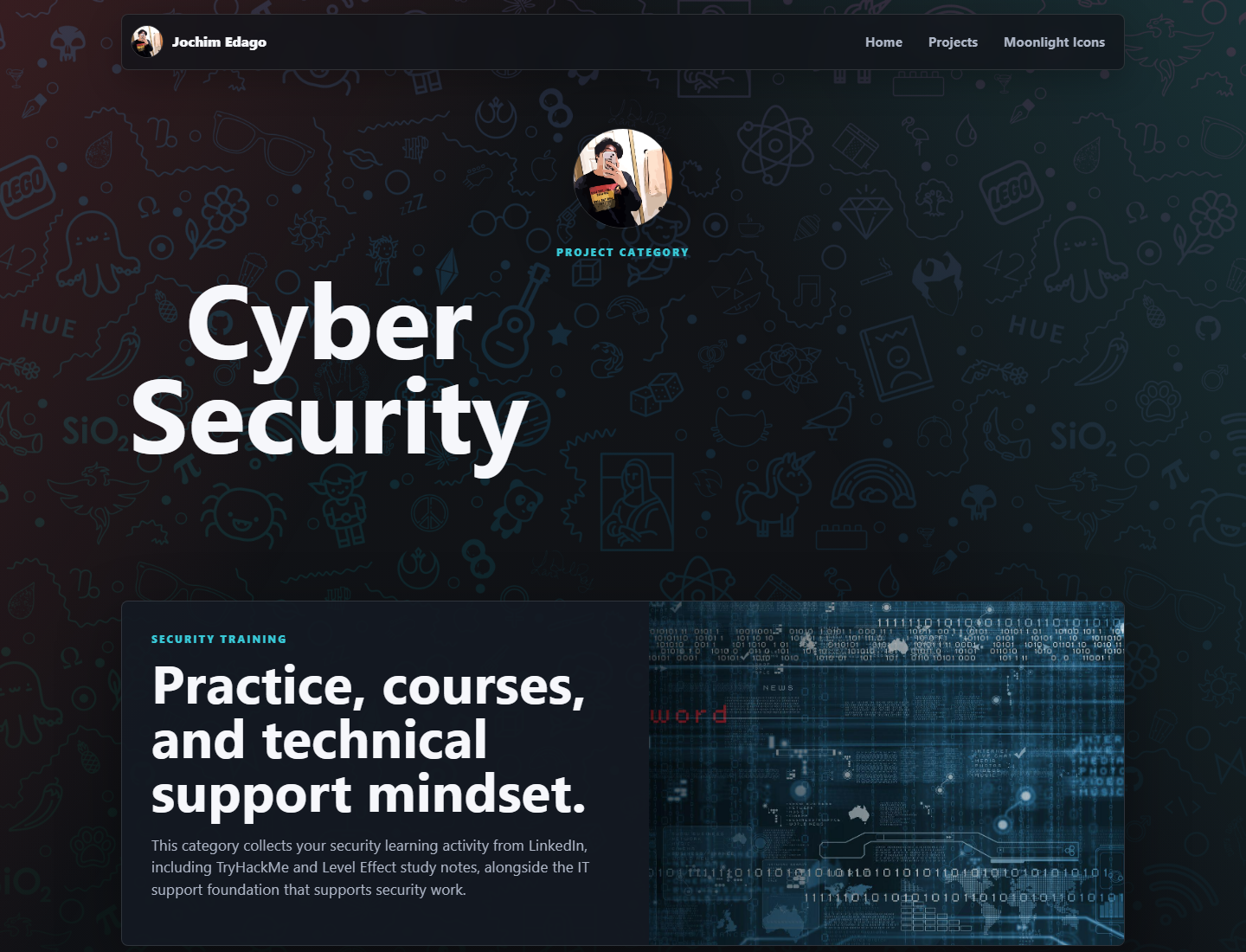 Cyber Security category page screenshot