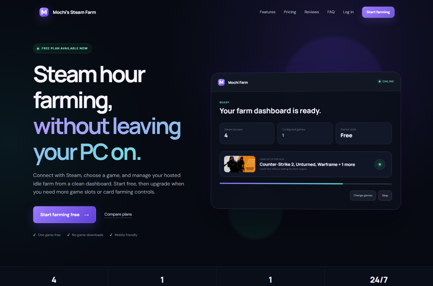 Live routed farm portal screenshot