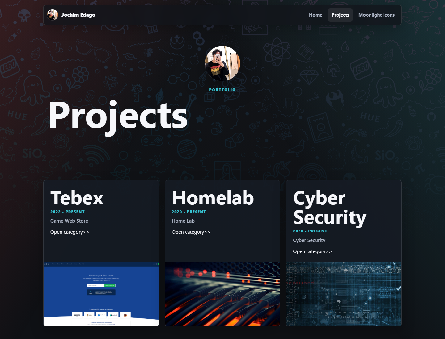 Project category page screenshot